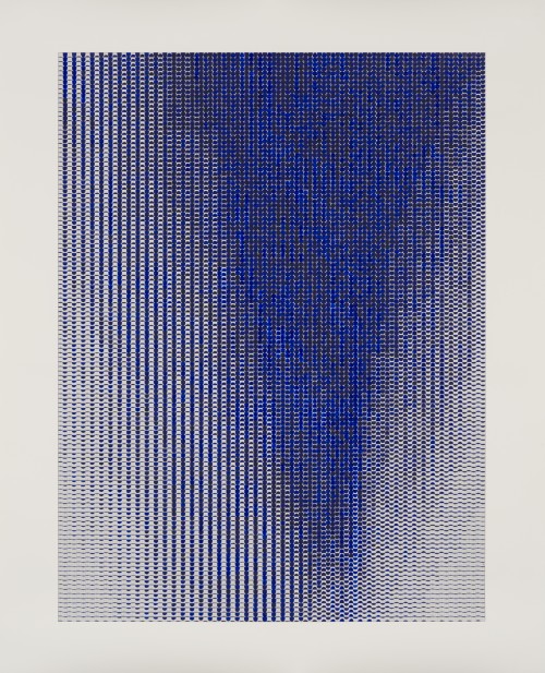 BB 190/150–01, 2020, water colour and screen print on paper, 190 x 150 cm