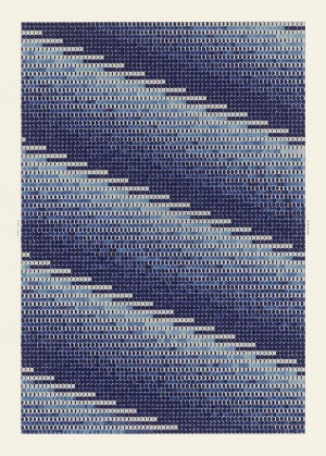 BB 140/100–16, 2020, gouache, water colour and screen print on paper, 140 x 100 cm